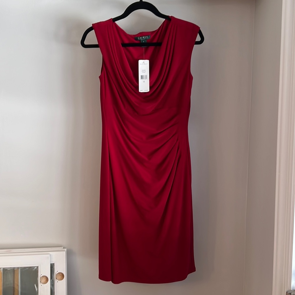 Ralph Lauren Red Dress Sz 10